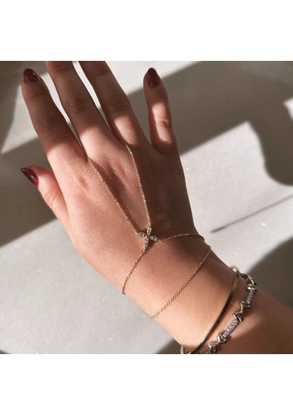 Çelik Fairy Taşlı Şahmeran Gold