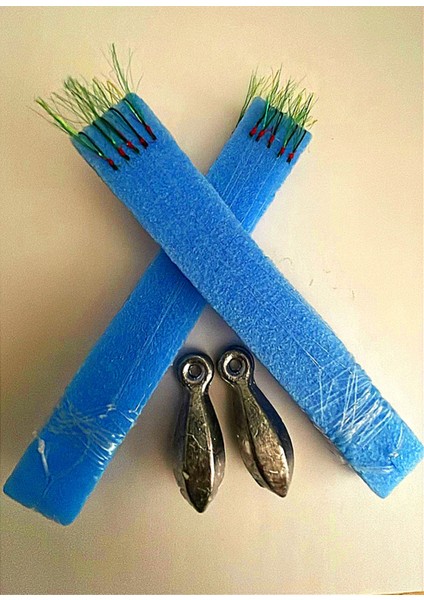 Istavrit Çapari 10X15, Siyah Iğne Yeşil Tüy - 2'li Paket Kurşunlar Hediye fiyatları