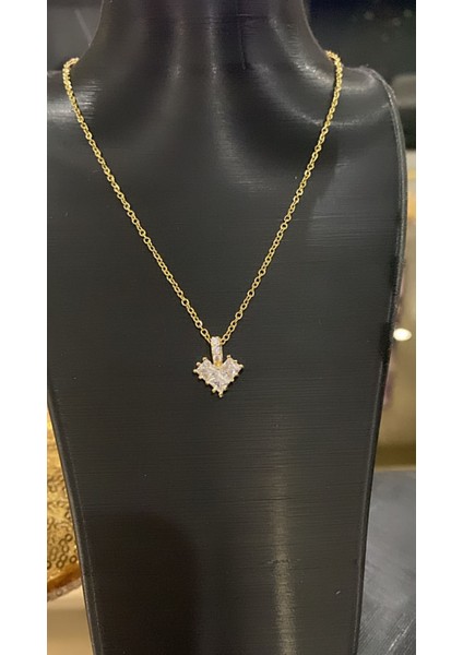 Zirkon Taş Kalp Kolye fırsatları