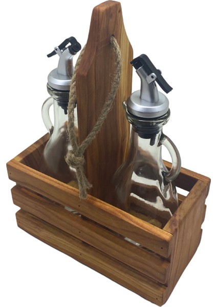 Ahşap Doğal 2li Tombul Set Yağdanlık ve Sosluk Takımı(Set)(Kiraz) fırsatları