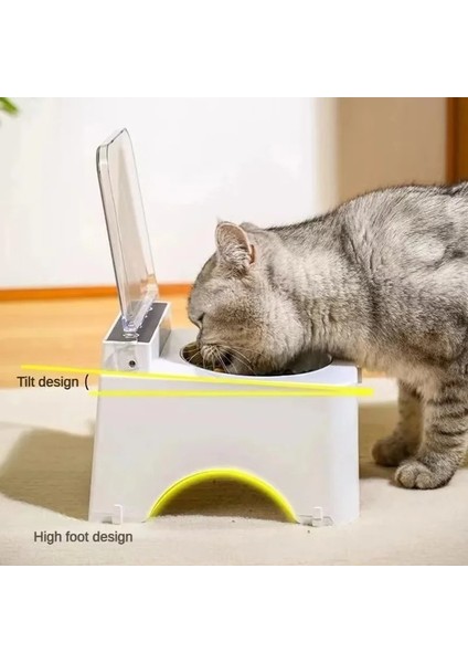 Akıllı Sensörlü Otomatik Mama Kabı Kedi Için Hijyenik Taze Şık Besleyici Şarjlı Kedi Mama Kabı