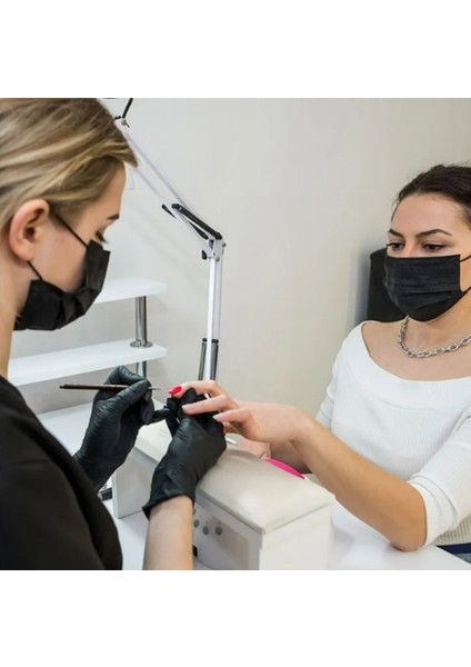 Nitril Eldiven Ekstra Kalın - Siyah - L Beden - 50'li Paket