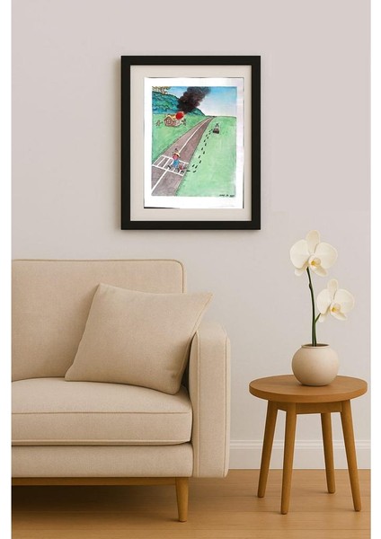 Zhang Jia Xue 35X25CM Orijinal Karikatür Tablo fiyatları