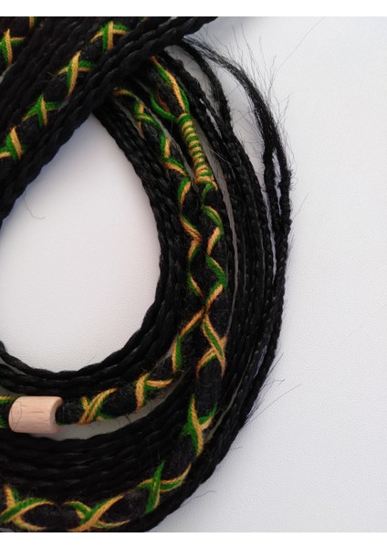 Ikili Siyah Renkli Rasta Örgü Saç Tokası fiyatları