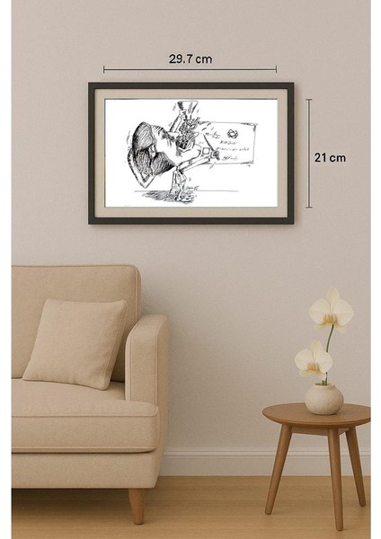 Ehsan Tasviehchi 29X21CM Orijinal Karikatür Tablo fiyatları