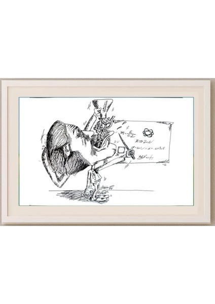 Ehsan Tasviehchi 29X21CM Orijinal Karikatür Tablo fırsatları