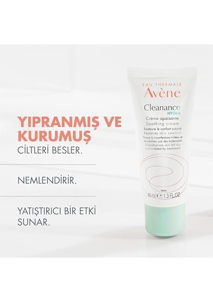 Avene Cleanance Hydra Creme Apaisante 40 ml Kuru Ciltler Bakım Kremi fiyatları