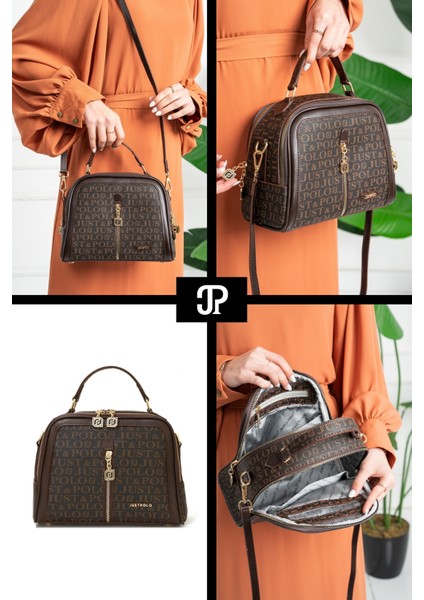 Orijinal Just Polo Collection Lüks Yumuşak Deri Ayarlanabilir Çapraz Askılı Şık El ve Omuz Çantası fiyatları