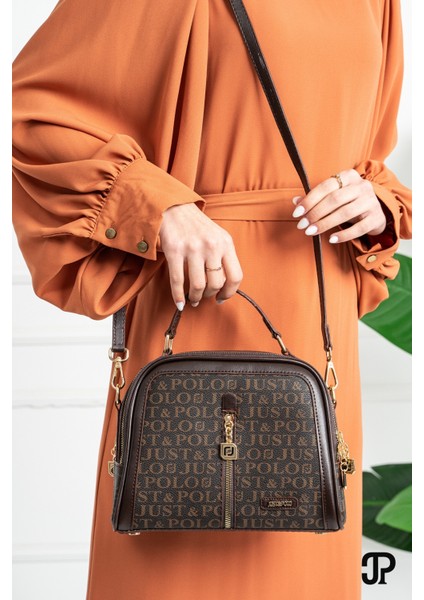 Orijinal Just Polo Collection Lüks Yumuşak Deri Ayarlanabilir Çapraz Askılı Şık El ve Omuz Çantası fırsatları