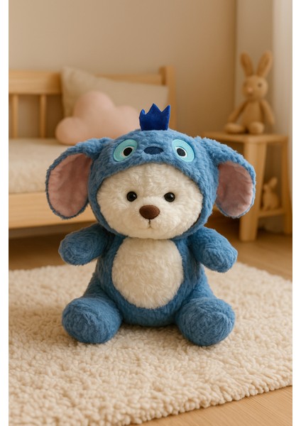 Hughua Sevimli Teddy Bear - Yumuşak Dokulu Hediyelik Ayıcık - Çıkarılabilir Stitch Şapkası ile modelleri