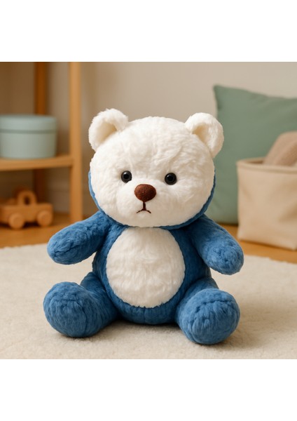 Hughua Sevimli Teddy Bear - Yumuşak Dokulu Hediyelik Ayıcık - Çıkarılabilir Stitch Şapkası ile