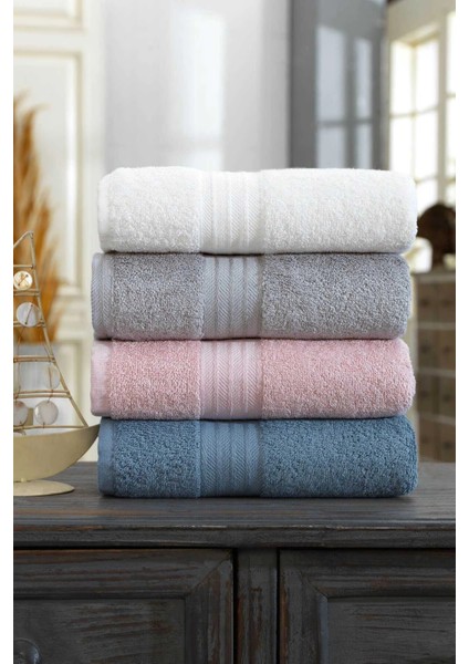 4 Lü El Yüz Havlu Takımı &AMP;#37;100 Pamuklu Matiz Puin