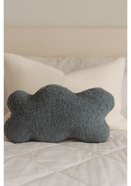 Teddy El Yapımı Bulut Yastık Mavi