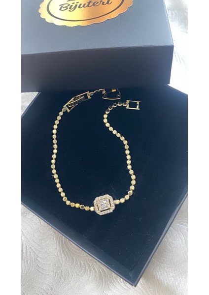 Çelik Altın Kaplama Taşlı Bileklik fırsatları