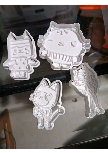 Gabby Doll House Temalı Kurabiye Kalıbı, Oyun Hamuru Kalıbı Seti modelleri