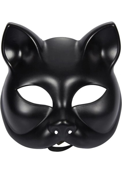 Siyah Renk Lüks Kedi Maskesi 12X13 cm fırsatları