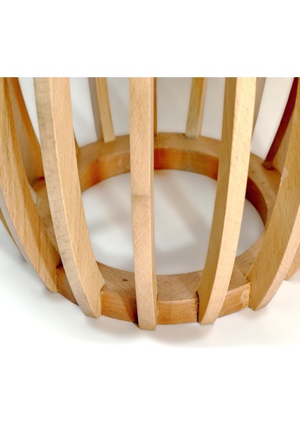 Palermo Duo Yuvarlak Modern Rustik Klasik Iskandinav Retro Vintage Dekoratif Ahşap Çıtalı Yan Orta Mantar 2li Ikili 2'li Sehpa fırsatları