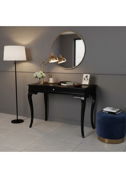 120 cm Masif Rustik Siyah Dresuar