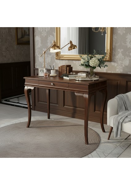 110 cm Masif Rustik Koyu Ceviz Dresuar