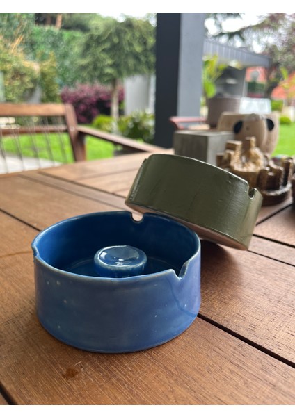 Seramik Kül Tablası- Mavi fiyatları