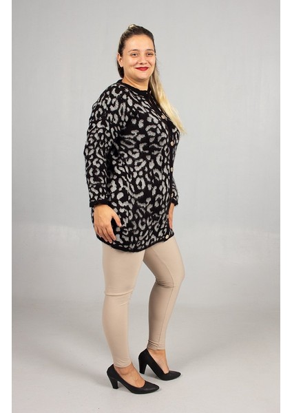 Konfor ve Şıklığı Birleştiren Leopar Desenli Triko Tunik fırsatları