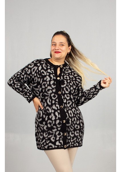 Konfor ve Şıklığı Birleştiren Leopar Desenli Triko Tunik indirimleri