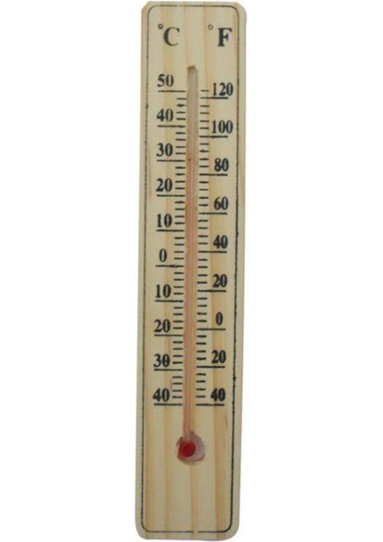 Ahşap Oda Sıcaklığı Sıcaklık Ölçümü Termometresi Küçük Boy