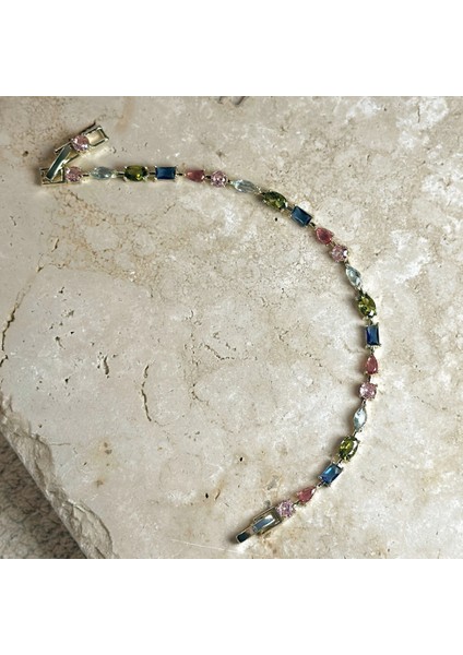 Vıp Seri Çok Renkli Zirkon Bileklik