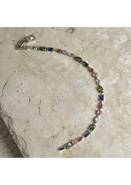 Vıp Seri Çok Renkli Zirkon Bileklik modelleri