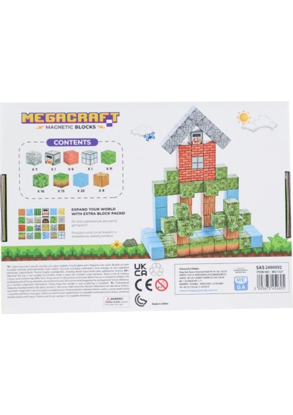 Megacraft Orman ve Ev Temalı Mıknatıslı Bloklar 88 Parça modelleri