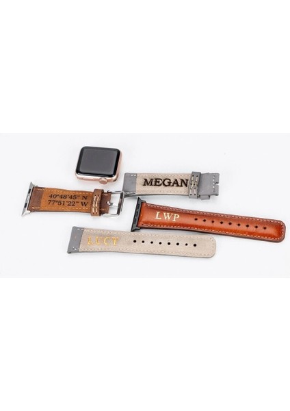 Apple Watch Uyumlu Deri Kordon 38-40-41MM Ferro ZE01N fırsatları