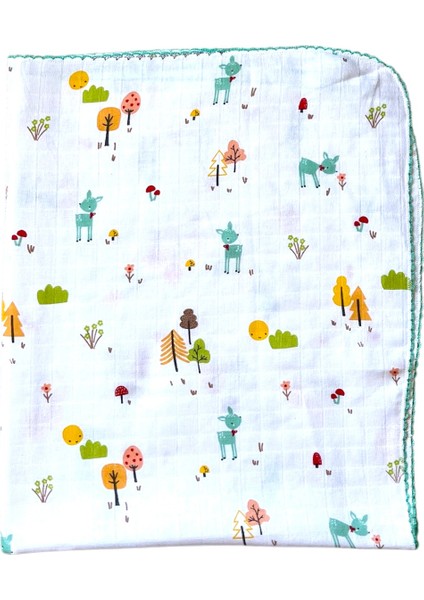 Minika Çok Amaçlı Müslin Örtü Küçük Sincap 80 x 90 cm Yenidoğan Müslin Örtü Bez modelleri