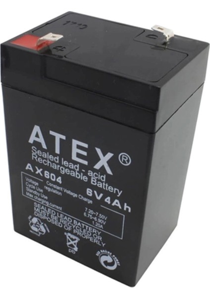 Buğz Atex Akü 6V 4A (10.5X7X4.5CM)