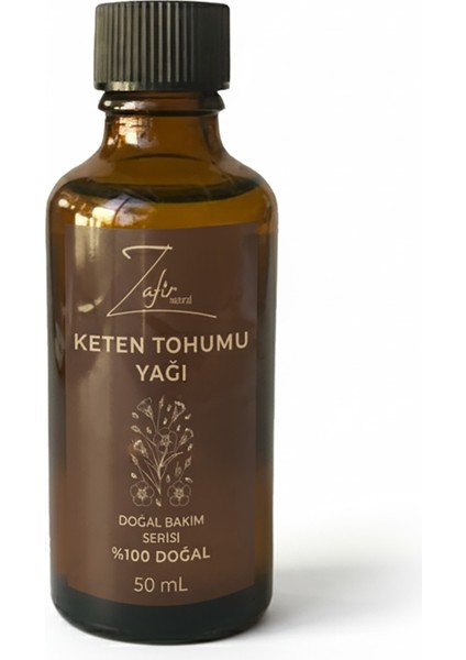 Doğal Bakım Serisi Soğuk Sıkım Keten Tohumu Yağı %100 Doğal 50 ml