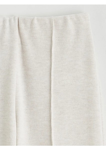 Xsıde Bej Beli Lastikli Geniş Paça Kadın Eşofman Altı indirimleri