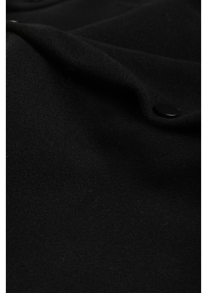 Erkek Siyah Likralı Rahat Kalıp Cepsiz Kaşe Ceket – Çıt Çıtlı, Esnek Şık Model Ceket 2600760 indirimleri