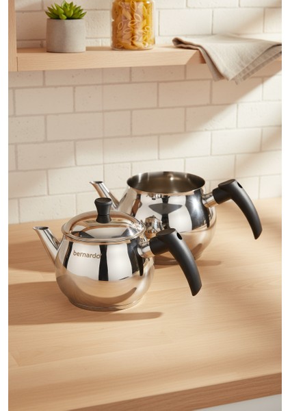 Tivona Midi Boy Çelik Çaydanlık Takımı fiyatları