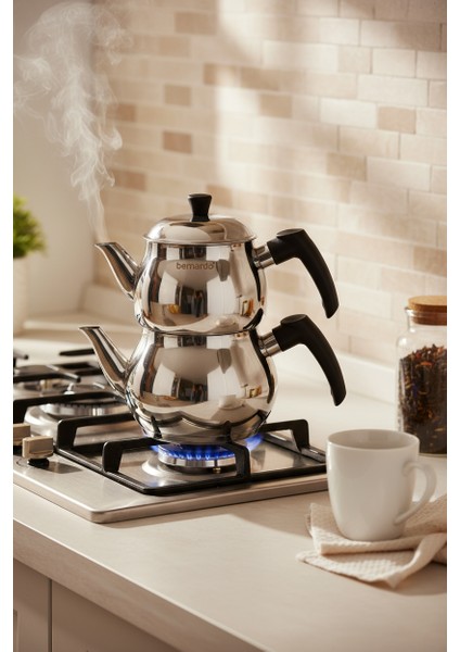 Tivona Midi Boy Çelik Çaydanlık Takımı indirimleri