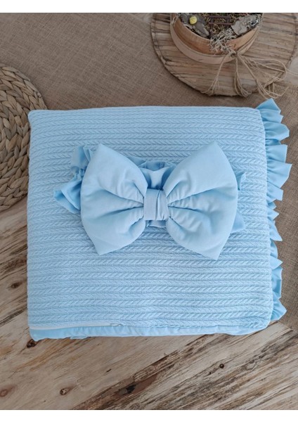 Yenidoğan Tericotton Kumaş Multi Mevsimlik Bebek Battaniyesi Kundak Mavi fırsatları