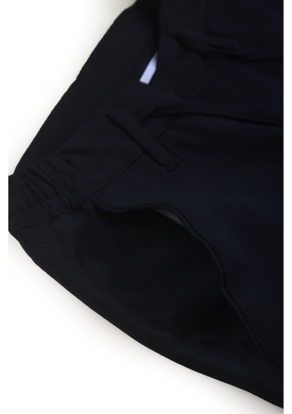 Lacivert Esnek Kumaş Slim Fit Beli Lastikli Günlük Spor Pantolon 2601070 indirimleri