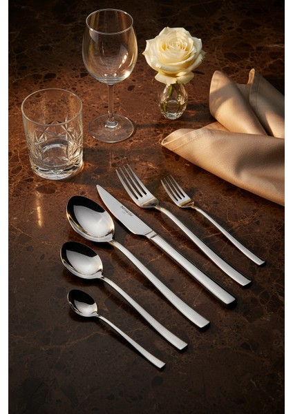 Alya 36 Parça 6 Kişilik Çatal Kaşık Bıçak Takımı modelleri