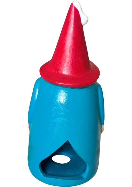 Dekoratif Cüce Figürlü Mumluk – Seramik Biblo | Kırmızı Şapkalı Mavi Cüce indirimleri