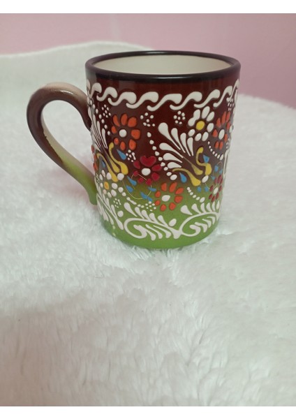 Seramik El Işlemeli Kupa