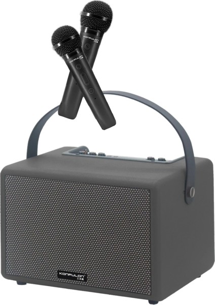 Xmpdby Konfulon F32 2X50W Sürücülü 2 Adet Mikrofonlu Bt 5.2 Kablosuz Hoparlör - Turuncu modelleri