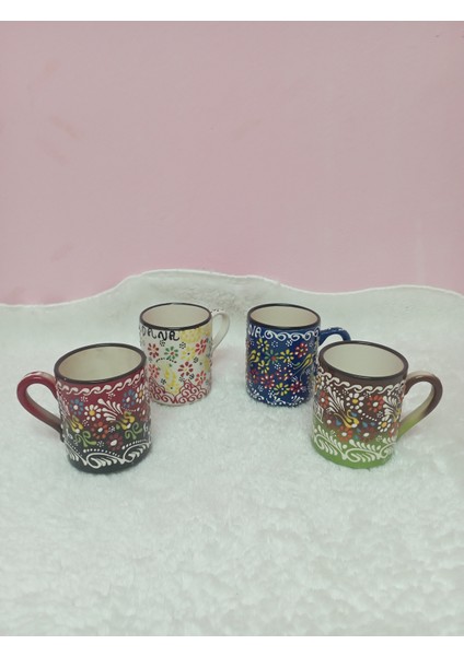 Seramik El Işlemeli Kupa