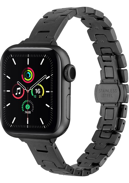 Watch 42MM Zore KRD-150 Metal Kordon Strap Kayış - Siyah