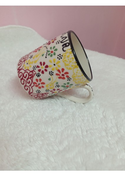 Seramik El Işlemeli Kupa