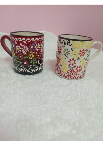 Seramik El Işlemeli Kupa