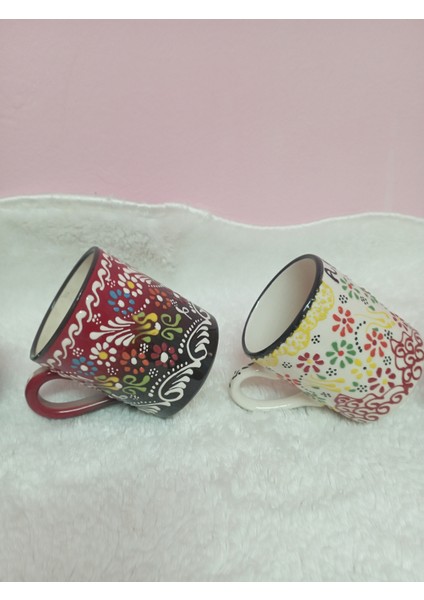 Seramik El Işlemeli Kupa