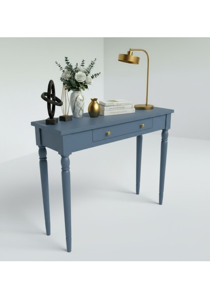 100 cm Masif Tornalı Mavi Dresuar modelleri